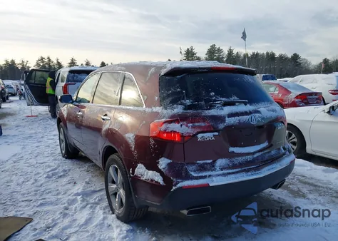 2012 Acura Mdx Technology Package from USA, damaged, VIN 2HNYD2H45CH525995